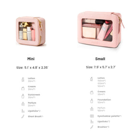 Aveniee Mini makeup bag measuring 5.1"x4.8"