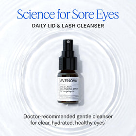 Avenova Eyelid Spray Cleanser 20 ml bottle back view