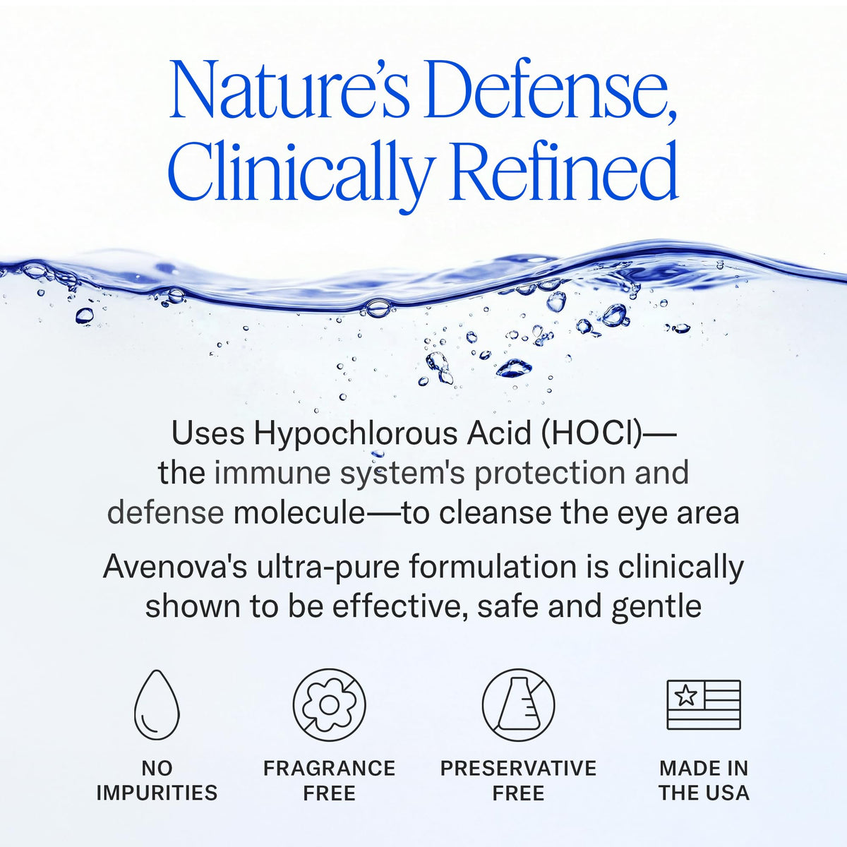 Avenova Eyelid Spray Cleanser 20 ml bottle side view