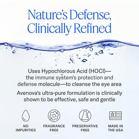 Avenova Eyelid Spray Cleanser 20 ml bottle side view