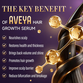 AVEYA Hair Growth Spray 60ml bottle side view