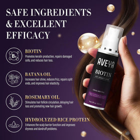 AVEYA Hair Growth Spray 60ml with rosemary oil and biotin ingredients