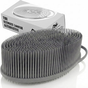 Avilana Premium Exfoliating Body Scrubber front view with firm bristles