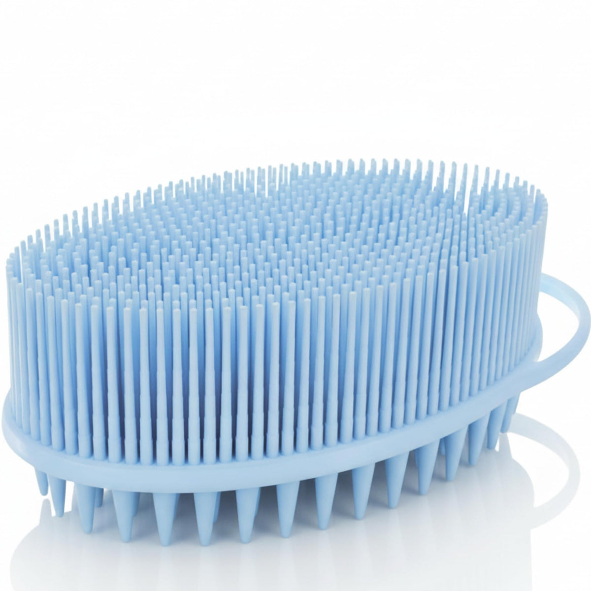 Avilana Scalp Massager Shampoo Brush front view with soft bristles