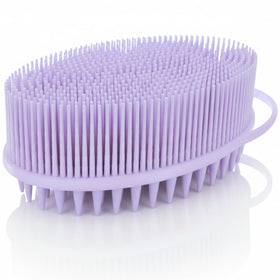 Avilana Scalp Massager Shampoo Brush front view with soft bristles