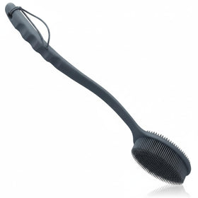 Avilana Silicone Body Scrubber dark gray front view