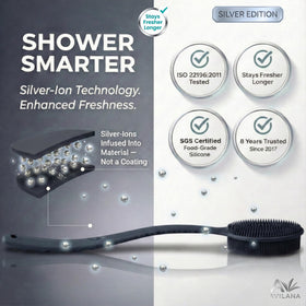 Avilana Silicone Body Scrubber dual-sided design close-up