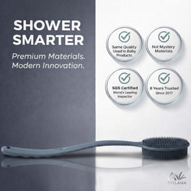 Avilana Silicone Body Scrubber dual-sided design close-up