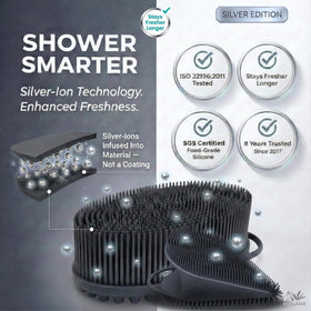 Avilana Silicone Body Scrubber ergonomic grip close-up