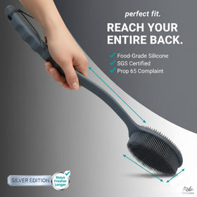 Avilana Silicone Body Scrubber in travel bag