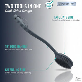 Avilana Silicone Body Scrubber massage side detail