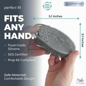 Avilana Silicone Body Scrubber packaging