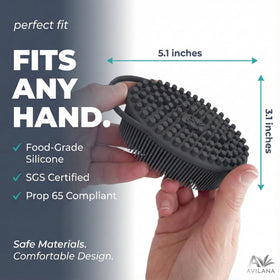 Avilana silicone scrubber compact size for travel
