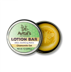 Avital's Apiaries Chamomile Oat Lotion Bar front view