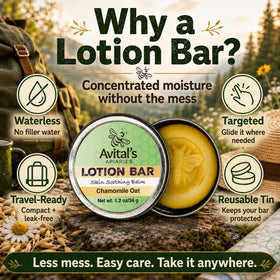 Avital's Apiaries Chamomile Oat Lotion Bar packaging