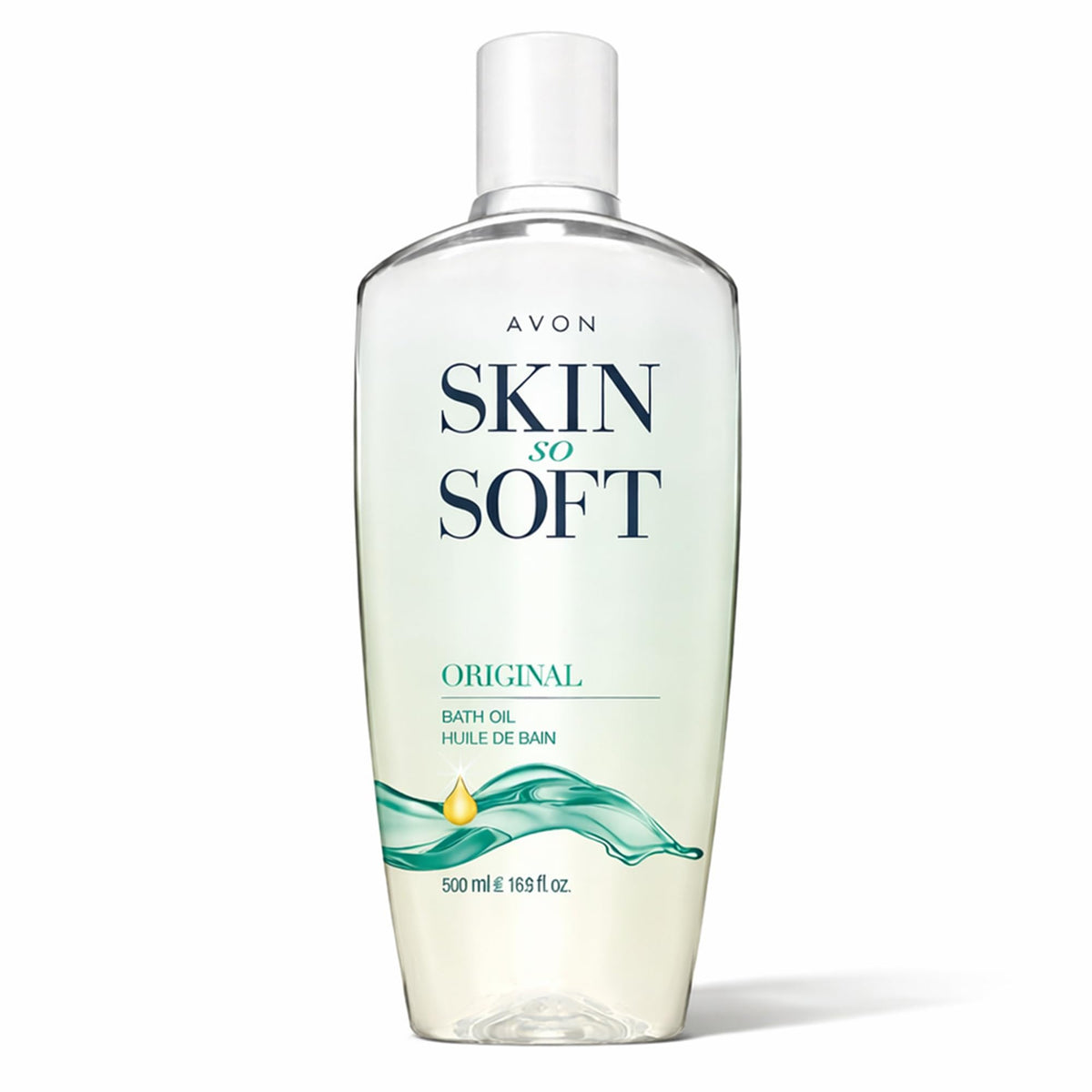 AVON Skin So Soft Original Bath Oil 16.9 oz front view