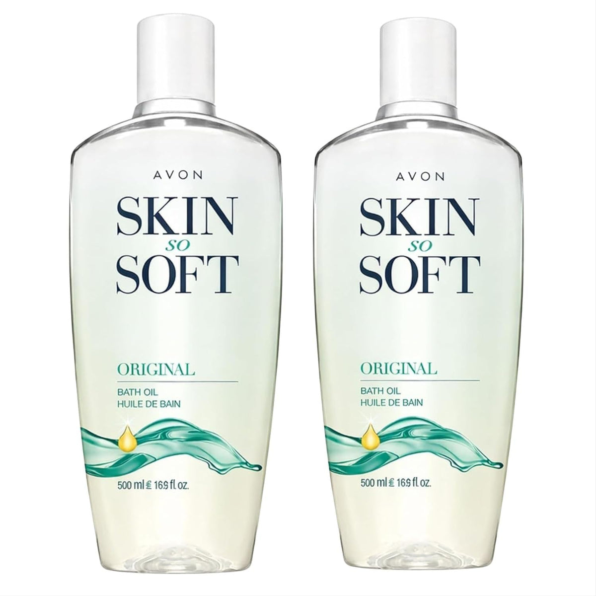 AVON Skin So Soft Original Bath Oil 16.9 oz front view