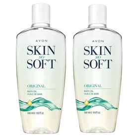 AVON Skin So Soft Original Bath Oil 16.9 oz front view