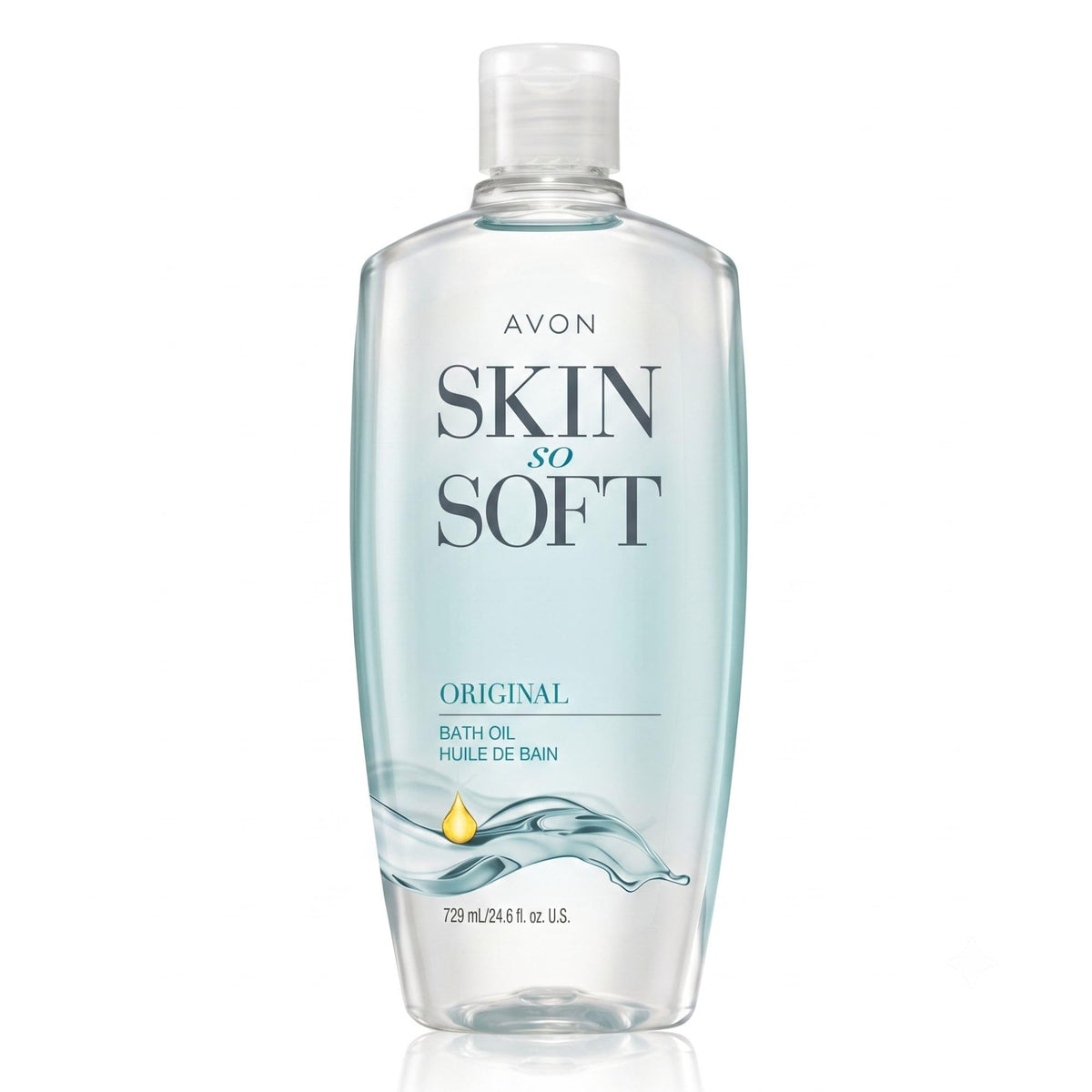AVON Skin So Soft Original Bath Oil 24.6 oz front view