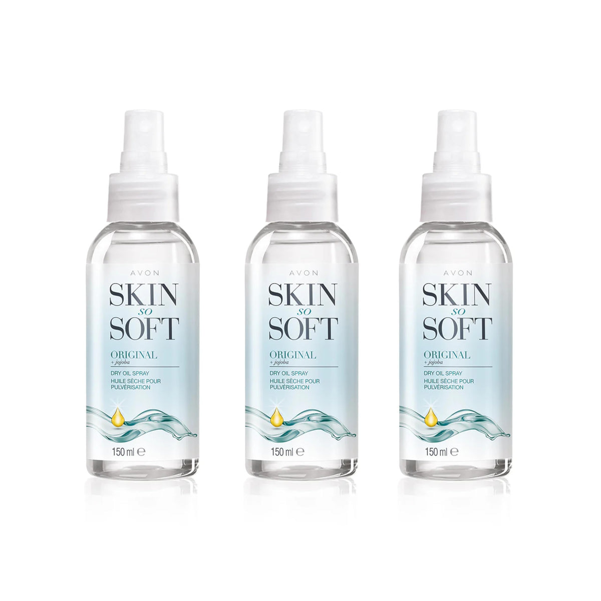 AVON Skin So Soft Original Jojoba Oil Spray 150ml front view