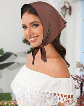 AWAYTR Triangle Hair Scarf Headband set in packaging