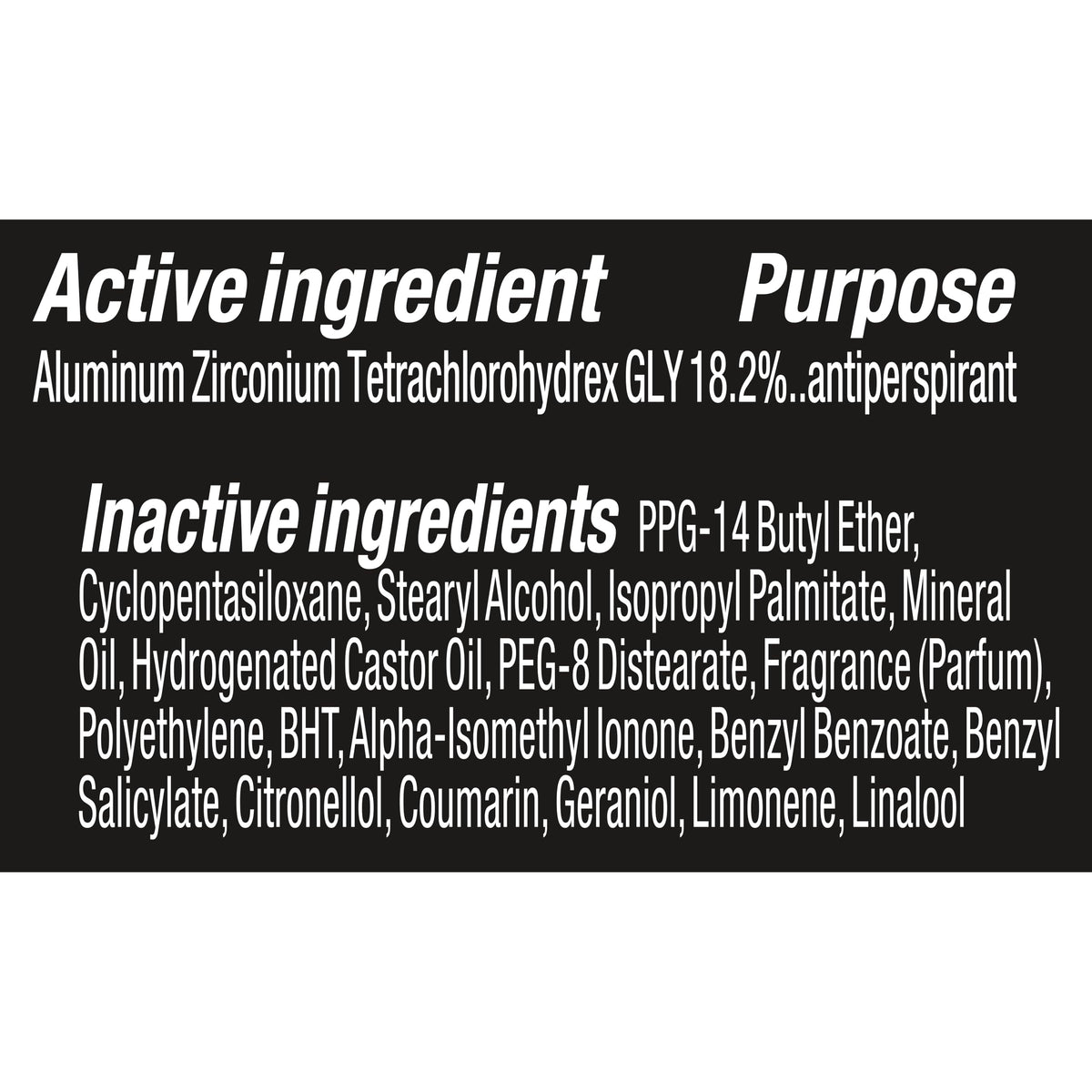 AXE Antiperspirant Stick for Men Black on bathroom shelf