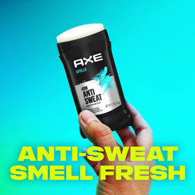 AXE Apollo Antiperspirant Stick side view highlighting the invisible formula