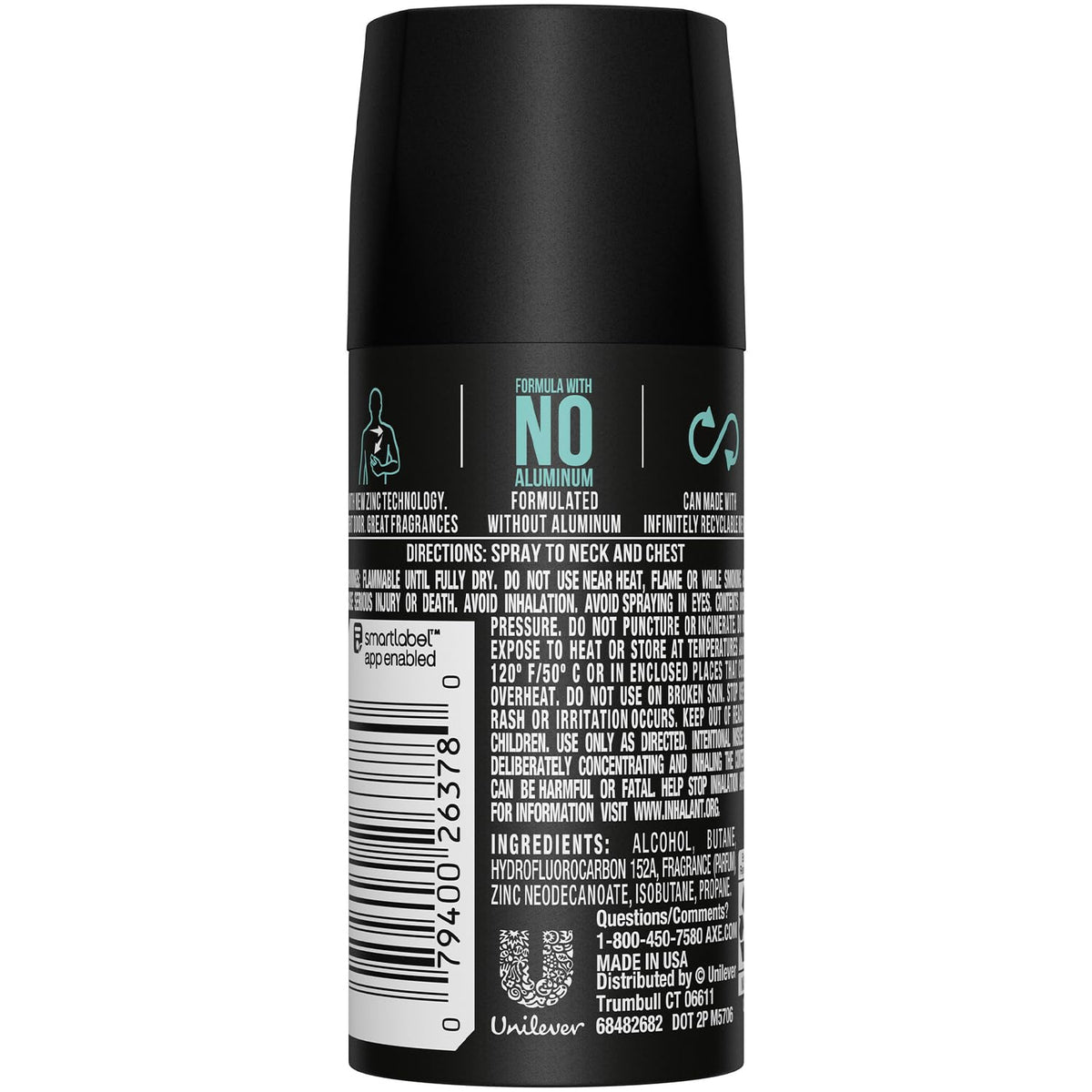 AXE Apollo bodyspray bottle with cap