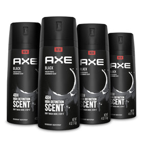 AXE Black Body Spray 4-ounce can front view