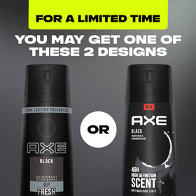 AXE Black Body Spray 4-ounce can side view