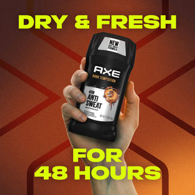 AXE Dark Temptation Antiperspirant Stick application