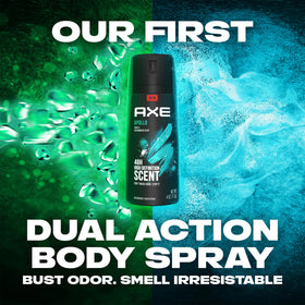 AXE Deodorant in gym bag setup