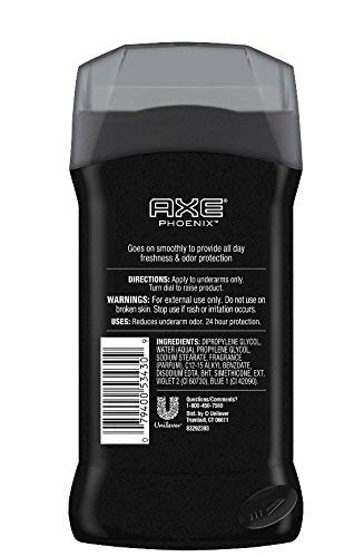 AXE Deodorant Stick Phoenix 3 oz packaging and stick