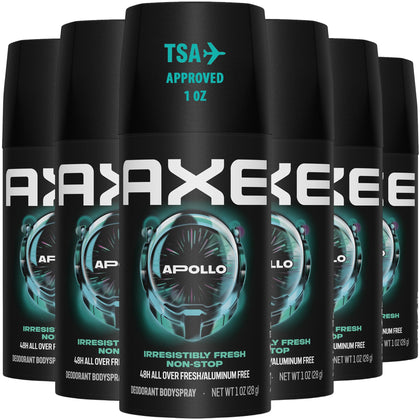 AXE Men Travel Deodorant Apollo 6-Pack front view