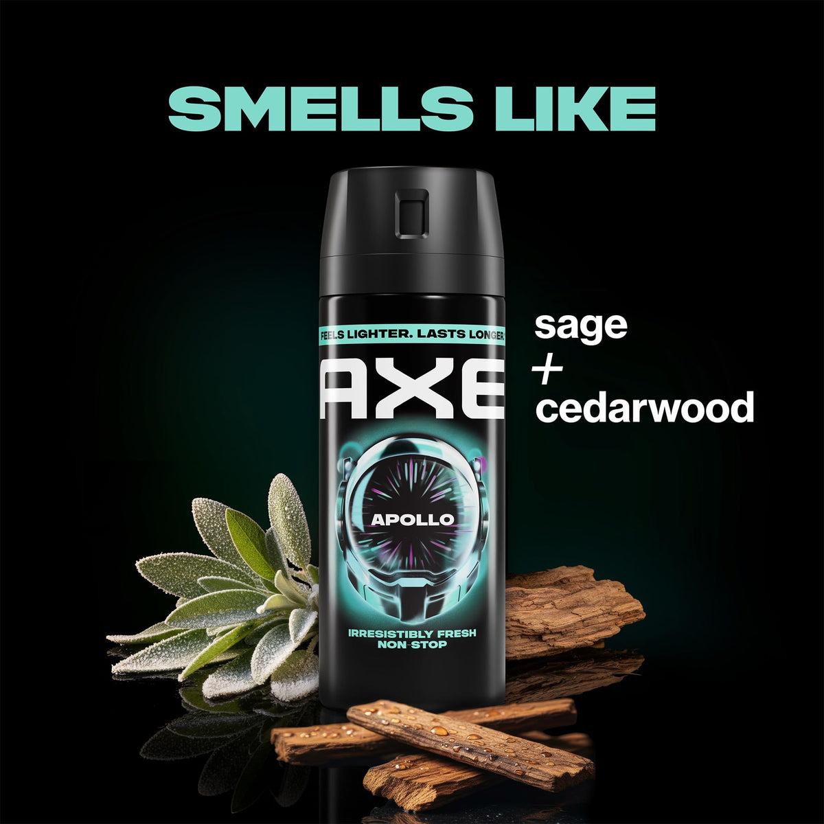 AXE Men Travel Deodorant Apollo 6-Pack on a gym bag