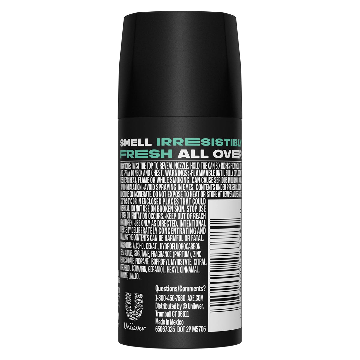 AXE Men Travel Deodorant Apollo 6-Pack side view