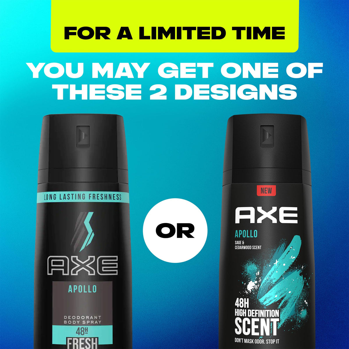 AXE Men Travel Deodorant Apollo packaging