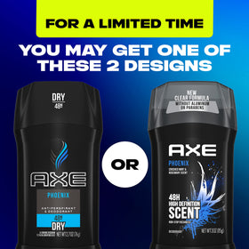 AXE Phoenix Deodorant packaging with mint and rosemary design