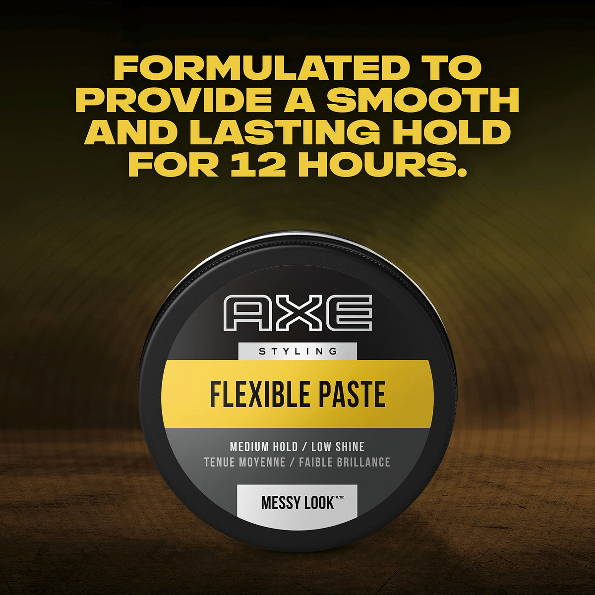 AXE Styling Urban Messy Look Flexible Hair Paste packaging side view
