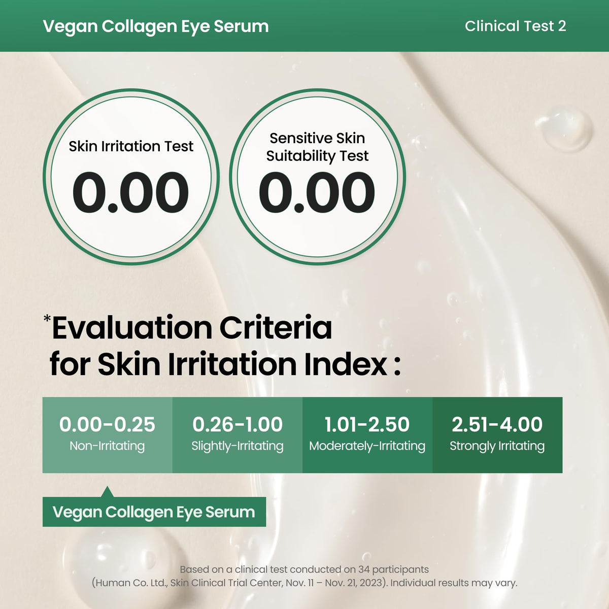AXIS-Y Vegan Collagen Eye Serum application on skin