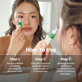 AXIS-Y Vegan Collagen Eye Serum with 2% Niacinamide label