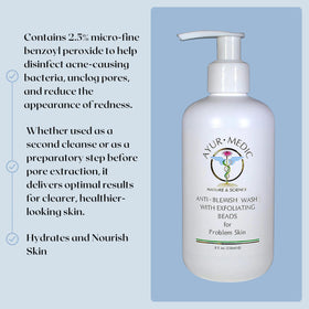 AYUR MEDIC Anti-Blemish Wash 8 oz side view