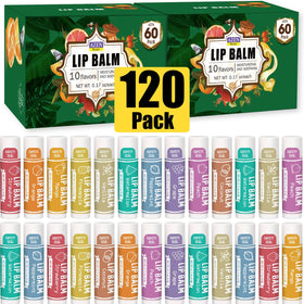AZEN 120 Pack Lip Balm assorted flavours front view
