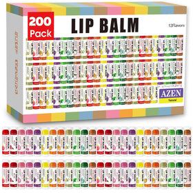 AZEN 200 Pack Lip Balm assorted flavours front view