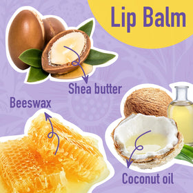 AZEN Lip Balm showing Vanilla and Cherry flavours