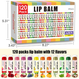 AZEN lip balm vanilla flavour tube close-up