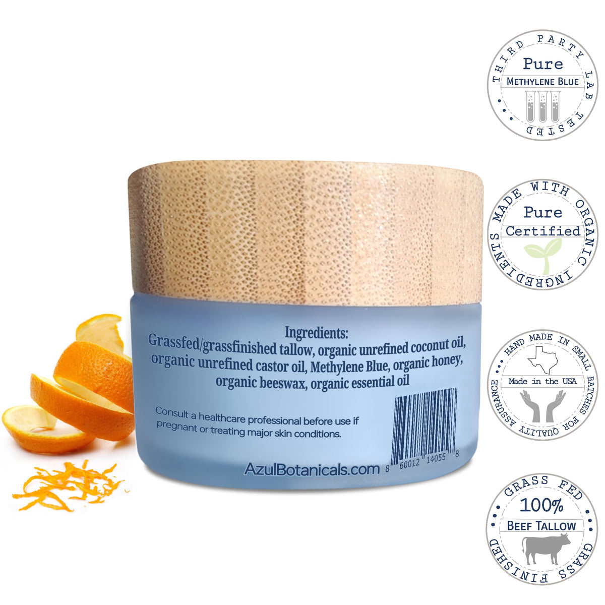 AzulBotanicals balm application on skin