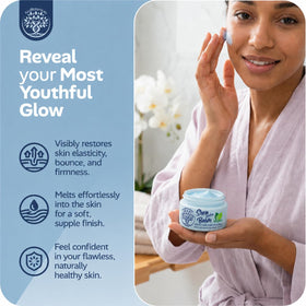 AzulBotanicals Methylene Blue Vegan Shea Butter Balm on a wooden surface