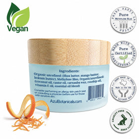 AzulBotanicals Methylene Blue Vegan Shea Butter Balm texture close-up