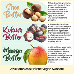 AzulBotanicals Methylene Blue Vegan Shea Butter Balm with shea butter ingredients